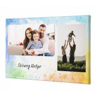   Montázs Vászonkép Egyedi Szöveggel Anyukáknak (2 képpel)