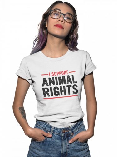 I support animal rights - Női Póló