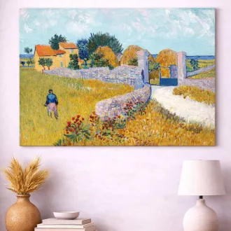 Vincent van Gogh - Provence-i parasztház vászonkép