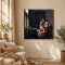 Johannes Vermeer - A zenehagyás közben félbeszakított lány vászonkép