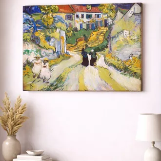 Vincent van Gogh - A menhely kertje vászonkép