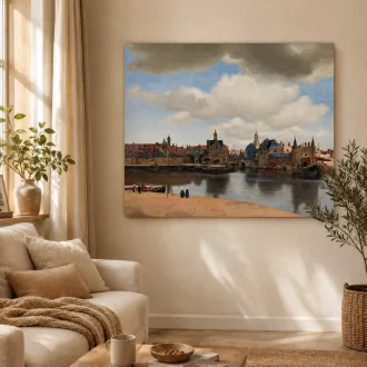 Johannes Vermeer - Delft látképe vászonkép