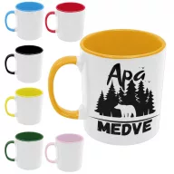 Apa medve - Színes Bögre