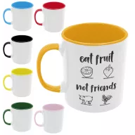 Eat fruit not friends - Színes Bögre