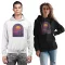 Retro Űrhajós - Unisex Kapucnis Pulóver