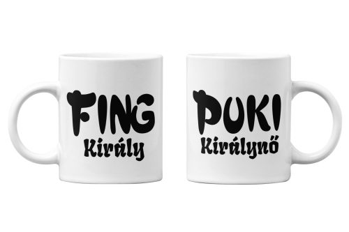 Fing király & Puki Királynő - Páros Bögre (2 db)