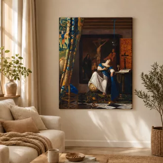 Johannes Vermeer - A katolikus hit allegóriája vászonkép