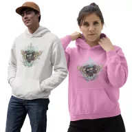 Mindent látó szem - Unisex Kapucnis Pulóver