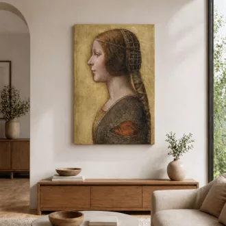 Leonardo da Vinci - Szent Anna harmadmagával vászonkép