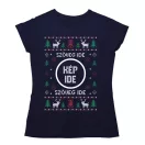 Csúnya Karácsonyi Női Pólók - Egyedi szöveggel és képpel