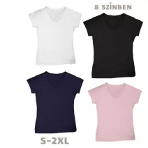 Női V nyakú pólók