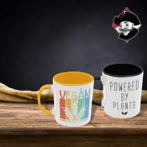Vegán és Állatvédő Színes Bögrék