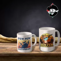 Pew-Pew Madafakas Fehér Bögrék
