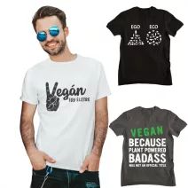 Vegán és Állatvédő Férfi Pólók