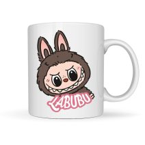 Labubu mintás fehér bögrék