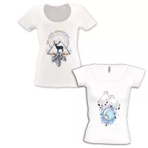 Boho Mély kivágású & Csónaknyakú Női Pólók