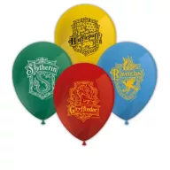 8 nyomtatott latex léggömb HARRY POTTER HOGWARTS HOUSES