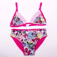   Minnie egér kislány fürdőruha - kétrészes fürdőruha - pink - 98