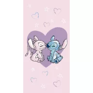   Disney Stitch Love 100% pamut strandtörölköző - 70x140 cm