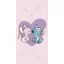 Disney Stitch Love 100% pamut strandtörölköző - 70x140 cm