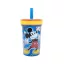 Mickey Egér felboríthatatlan csúszásgátlós műanyag pohár szívószállal - 370ML