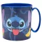 Stitch mikrózható műanyag bögre - 390 ml