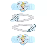   Disney Hercegnők csillogós hajcsat szett és 2db hajgumi egyben 
