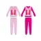 Barbie téli vastag pamut pizsama kislányoknak - flanel - pink - 116