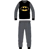   Batman férfi vékony pamut pizsama - jersey pizsama - fekete-sötétszürke