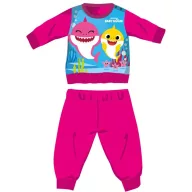   Baby Shark téli vastag baba pizsama - pamut flanel pizsama - pink - 92