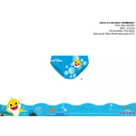   Baby shark baba fürdő alsó kisfiúknak - világoskék - 98