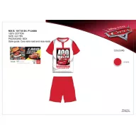   Disney Verdák nyári rövid ujjú gyerek pizsama - pamut pizsama - piros