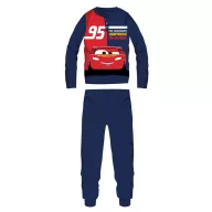   Disney Verdák téli pamut gyerek pizsama - interlock pizsama - The legendary lightning McQueen felirattal - sötétkék - 98