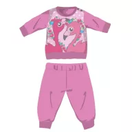 Flamingó téli pamut baba pizsama - interlock pizsama
