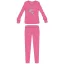 Flamingó téli pamut gyerek pizsama - interlock pizsama - rózsaszín - 104