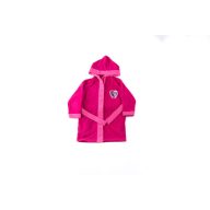   Gyerek köntös - Mikroszálas kapucnis - Jégvarázs - 110-116 - pink