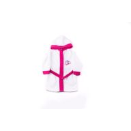   Gyerek köntös - Mikroszálas kapucnis - Jégvarázs - 98-104 - fehér