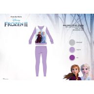   Téli pamut interlock gyerek pizsama - Disney Jégvarázs - világoslila - 98
