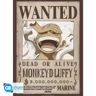 One Piece chibi poszter 52x38cm Wanted Luffy Wano