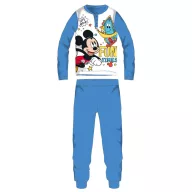   Disney Mickey egér hosszú vékony gyerek pizsama - pamut jersey pizsama - világoskék