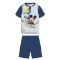 Disney Mickey egér nyári rövid ujjú gyerek pizsama - pamut jersey pizsama - sötétkék - 110