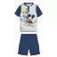 Disney Mickey egér nyári rövid ujjú gyerek pizsama - pamut jersey pizsama - sötétkék - 110
