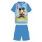 Disney Mickey egér nyári rövid ujjú gyerek pizsama - pamut jersey pizsama - világoskék - 110