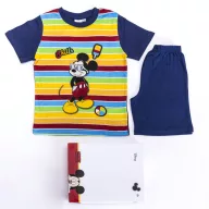   Mickey egér kisfiú pamut pizsama - rövid ujjú pizsama - nyári együttes - sötétkék - 110