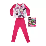   Hosszú vékony pamut gyerek pizsama - Minnie egér - Jersey - pink - 134