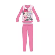   Disney Minnie egér téli pamut gyerek pizsama - interlock pizsama - pillangó mintával - rózsaszín - 128