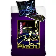   POKÉMON Pikachu NEON őrület ágynemű 100% pamut 140x200 + 70x90