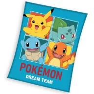   POKÉMON álomcsapat polár takaró 130x160cm vastag puha prémium anyagból