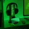 Xbox LED NEON gamer fejhallgató+telefontartó állvány