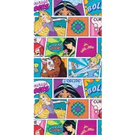   Disney Hercegnők gyerek strandtörölköző - 67x137 - kockás